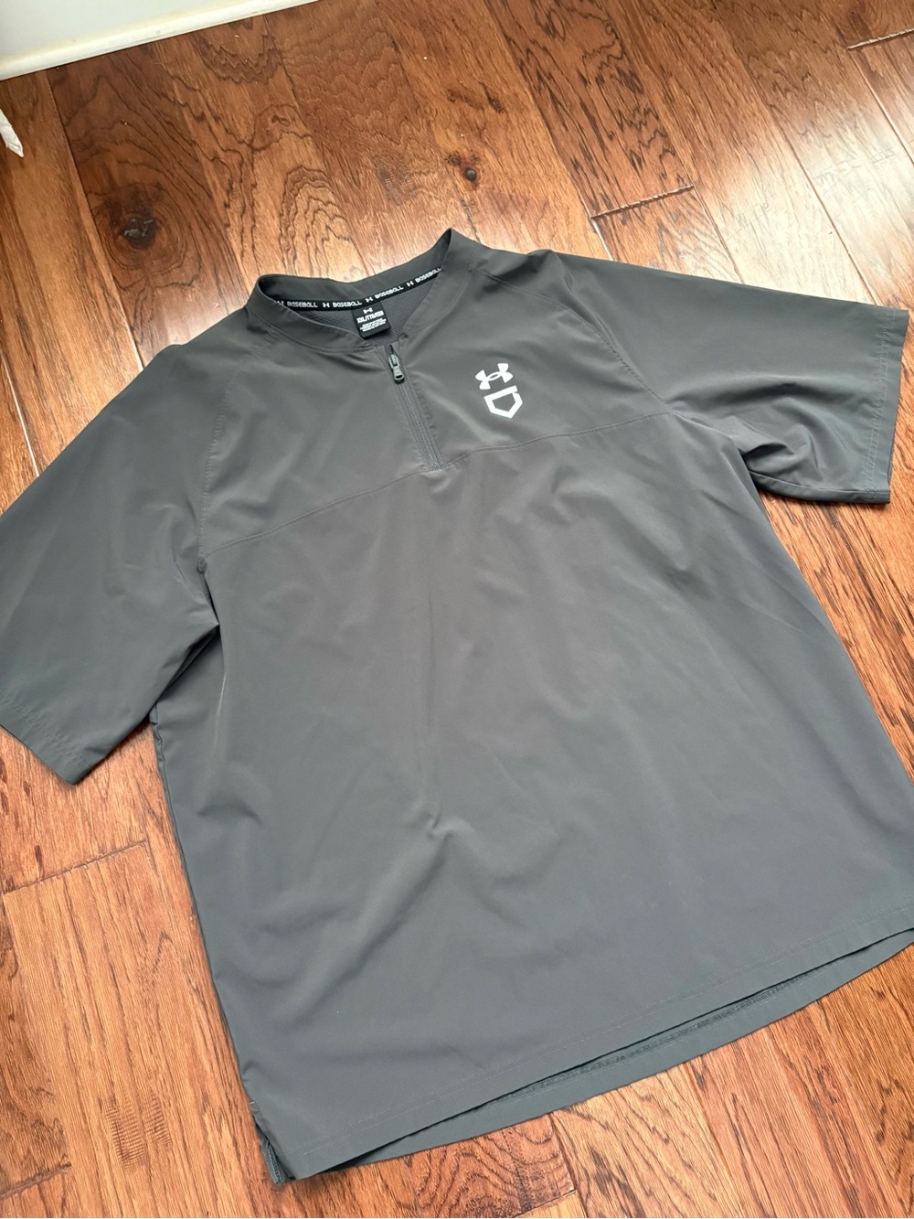 Under Armour Men's Utility Short Sleeve Cage Jacket 2XL Charcoal Gray